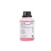Product Image of Pufferlösung (Citronensäure/Natriumhydroxid/Chlorwasserstoff) gefärbt: rot, 500 ml, rückführbar auf SRM von NIST und PTB pH 4.00 (20 °C) CertiPUR®