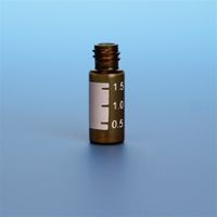 Product Image of 2.0 ml Amber Vial, 12x32 mm with White Graduated Spot, 8-425 mm Thread, 10 x 100 pc/PAK