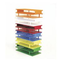 Product Image of Test tube rack Unwire/Acetal, red 6x12 holes for tube dia. 13mm