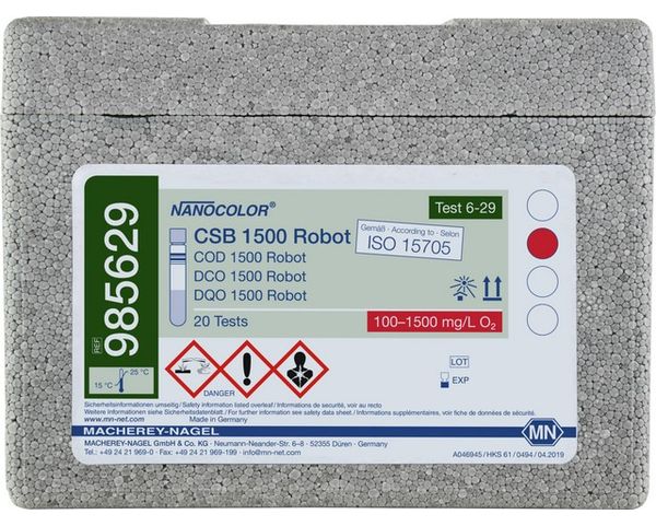 Macherey-Nagel Rundküvettentest NANOCOLOR CSB 1500, Roboter, 20 Bestimmungen