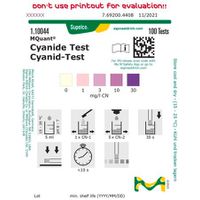 Product Image of Cyanid-Test Methode: kolorimetrisch mit Teststäbchen und Reagenzien, 100 Tests, 1 - 3 - 10 - 30 mg/l CN? MQuant™