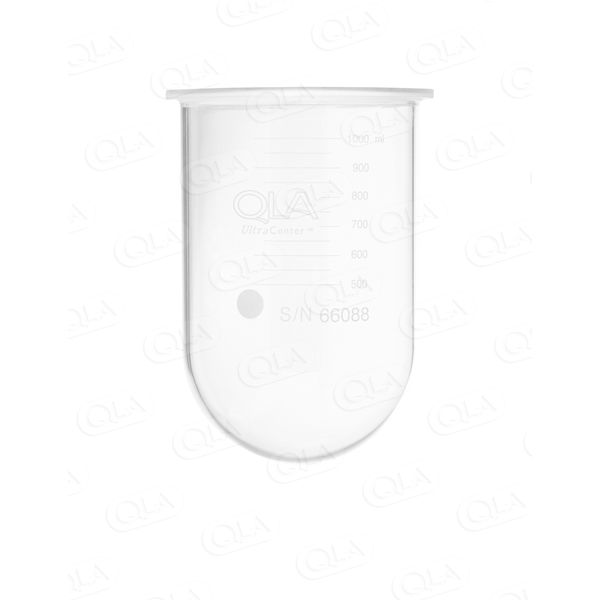 QLA 1000mL Clear UltraCenter Precision Glass Vessel for Copley, Serialized