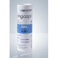 Product Image of ringcaps Mikro-Einmalpipetten, Marke bei 100 µl (KB) mit Chargen-Nr., 250 St/Pkg