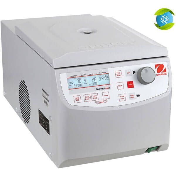 Ohaus Frontier 5000 Micro-Zentrifuge FC5515R V1, 230V, Höchstlast 44 x 1,5 / 2,0 ml, 12 x 5 ml, max 15200 rpm, ohne Rotor, mit Kühlfunktion
