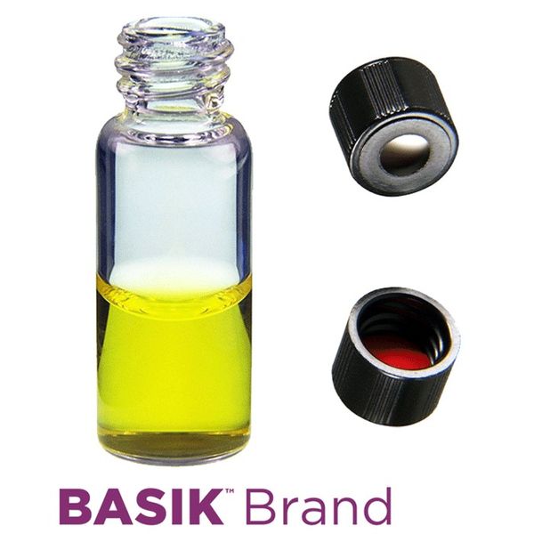 Microsolv EPP Vial, PP clear, 2 ml, Screw Cap black with Sil/PTFE Septa, 100 pc/PAK