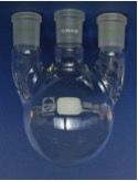 Dinkelberg Analytics Dreihalskolben 500ml, HH NS 29 mit geraden Seitenhälsen NS 29