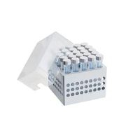 Product Image of Storage Box 5 x 5, for 25 tubes, height 127 mm, 5 inch, polypropylene, 2 pc/PAK