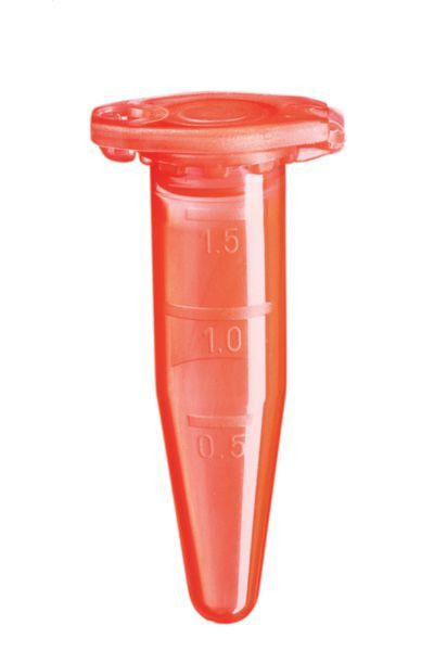 Eppendorf Röhrchen, Safe Lock, PP, 1,5 ml, rot, 1000 St/Pkg
