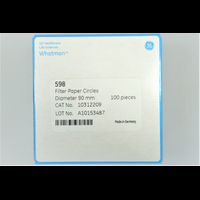 Filter Papers, round, grade 598, 90 mm, 100/pak