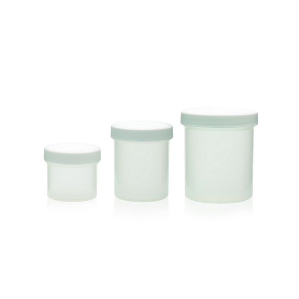 DWK Wheaton Wide neck container, PP, white, with PP screw cap 89-400 without insert, 250ml, 36 pc/PAK