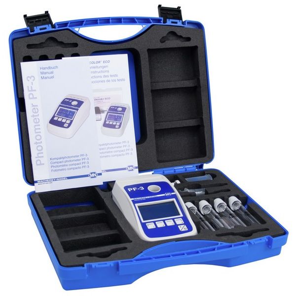 Macherey-Nagel Kompaktphotometer PF-3 Pool, ohne Reagenzien, im stabilen Koffer