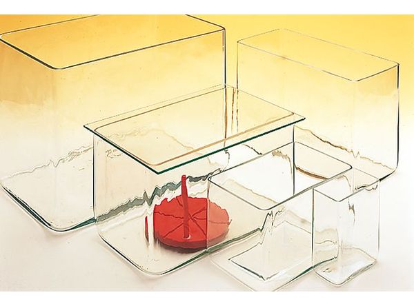 IDL GmbH Aquariumkasten, HxLxB/mm 240x300x220 starkwandig, Rand geschliffen