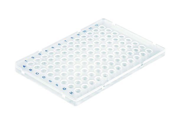 Brand GmbH & Co. KG pcR-Plate, 96-well, semi-skirted Low Profile, raised skirt, clear, 50 pc/PAK