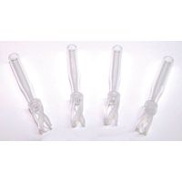 Product Image of 100 µl Certified glass inserts, 5x30mm, for 8 x 40 mm shell vials, 100/Pk, with plastic bottom spring, for 8 mm shell vial
