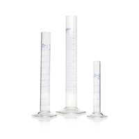 Product Image of Measuring cylinder, Duran, glass, 500 ml, hexagonal base, cl. A, bl. grad., 2 pc/PAK
