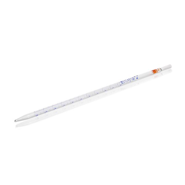 Duran Group AR -Glas Messpipette, konformitätsbescheinigt, blau bedruckt, Type 1, Kl. AS, mit Chargenzertifikat, 10 ml, 12 St/Pkg, Type 1: Teilablauf,