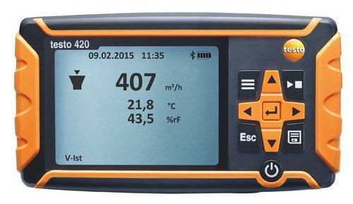 Testo testo 420 - differential pressure measuring instrument for 0...120 Pa