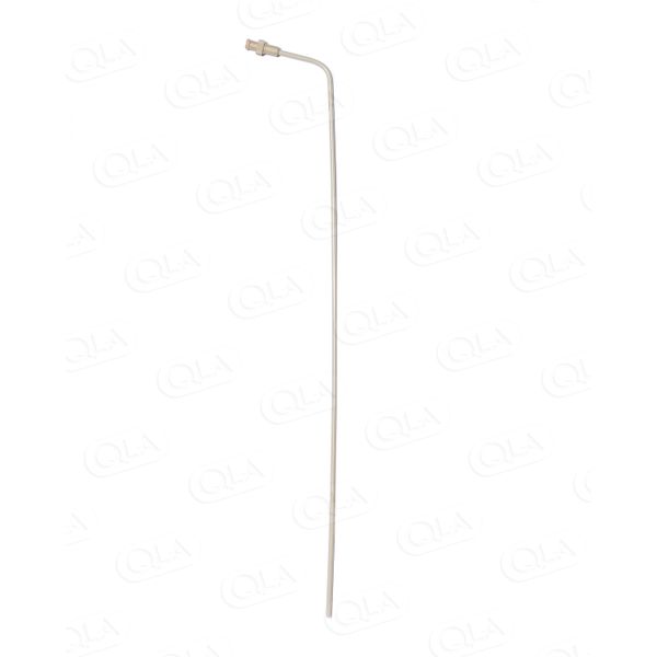 QLA 15 inch (380mm) Bent PEEK 1/8 inch (3.2mm) OD Cannula with PEEK Luer Lock & PTFE sleeve for full flow/QLA inch01 inch style filters