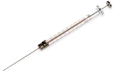 Hamilton 50 μl, Modell 1705 RN-S Spritze, 22s Gauge, 51 mm, point style 2, max. Druck 1000 psig (68.9 bar), max. Temperatur 115°C / 239°F