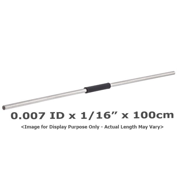 Applied Research Europe Schlauch, Edelstahl, vorgeschnitten, 0,007 ID, 1/16 OD, HPLC-Qualität, schwarzes Band, 100cm lang, 1 St/Pkg