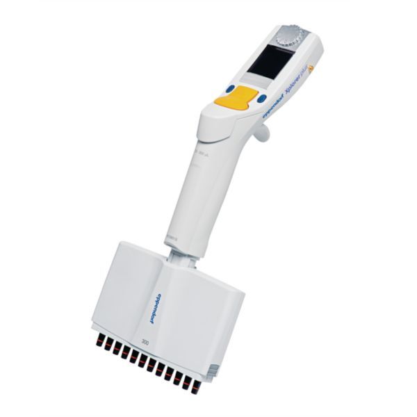 Eppendorf Xplorer plus, 12-channel, 15-300 μL, orange for pipette tips 300 μL
