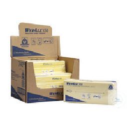 Kimberly-Clark WYPALLx50 Wischtücher, gelb, 25x42 cm HYDROKNIT, 59g/qm, 6 Beutelx50Tücher
