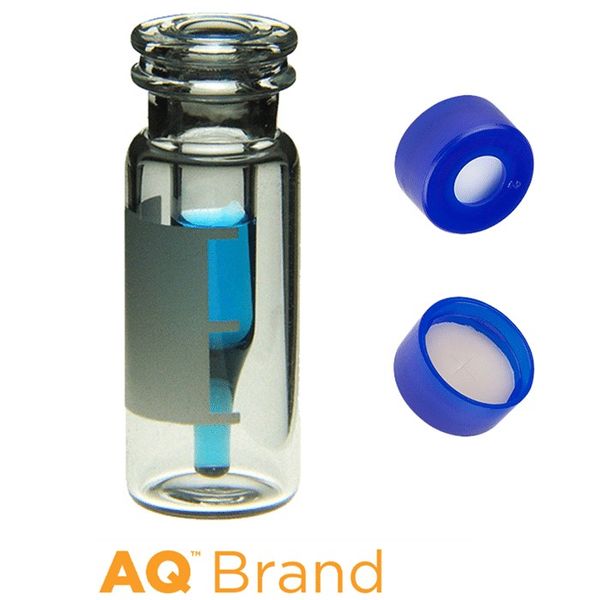 Microsolv EPP 300 μl FI Vial clear, Snap Cap light blue with Sil/PTFE Septa slit, 100 pc/PAK