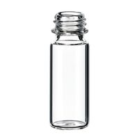 Product Image of 1,5ml Kurzgewinde SureStop Flasche, 32 x 11,6mm, Klarglas, 1. hydrolyt. Kl., weite Öffnung, mit Überdrehschutz, 10x100/PAK