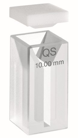 Hellma Micro Cell, Type 105-QS, HP Quartz Glass, WL 200-2500 nm, Pathlength 10 mm, PTFE lid, 300 μl