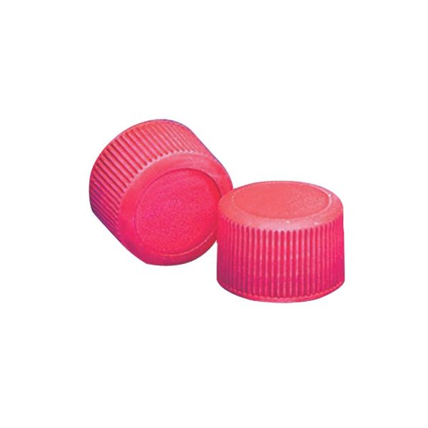 DWK Wheaton 38-430 Roter Schraubverschluss, PP, auslaufresistent, ohne Einlage, 72 St/Pkg