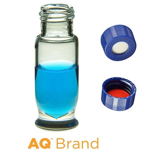 Microsolv EPP MR Vial, clear, 1.8 ml, Screw Cap blue with Soft-Guard Sil/PTFE Septa, 100 pc/PAK