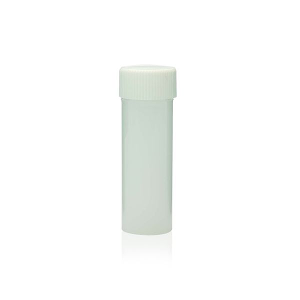 DWK Wheaton 6 ml Sampule Fläschchen, HDPE, mit PP-Schraubkappe 18 mm ohne Einlage, separat verpackt, 17 x 57 mm, 1000 St/Pkg