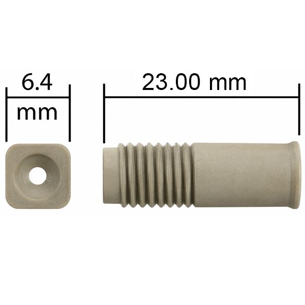 Vici Jour male luer adapter to 1/4-28, 1.5 mm bore, PEEK