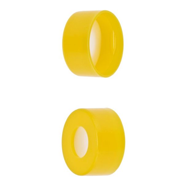 Microsolv Snap Top Cap yellow, smooth PE, with white PTFE Septa, for 11mm, 12x32mm Snap Top autosampler vials, 1000 pc/PAK