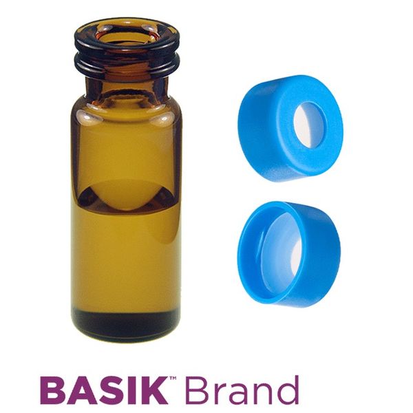Microsolv EPP Vial, amber, 2 ml, Snap Cap blue with AQR Sil/PTFE Septa, Project Triage, 100 pc/PAK
