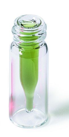 Supelco Screw Top vials, 12 x 32 mm, limited step vial, 0.25 mL, clear glass vial,