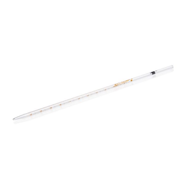 Duran Group AR -Glas Messpipette, konformitätsbescheinigt, braun bedruckt, Type 2, Kl. AS, mit Chargenzertifikat, 2 ml, 12 St/Pkg, Type 2: Vollablauf,