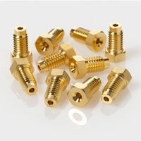 Product Image of 1/4'' Short Compression Screw (Gold-Plated), for Waters ACQUITY H-Class Bio QSM, ACQUITY I-Class Binary Solvent Manager, ACQUITY UPLC Binary Solvent Manager, Open Architecture UPLC, nanoACQUITY UPLC Sample Manager
