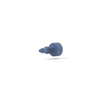Product Image of Plug Tefzel (ETFE) - 10-32 Coned Blue, minimum order amount 25 pcs.