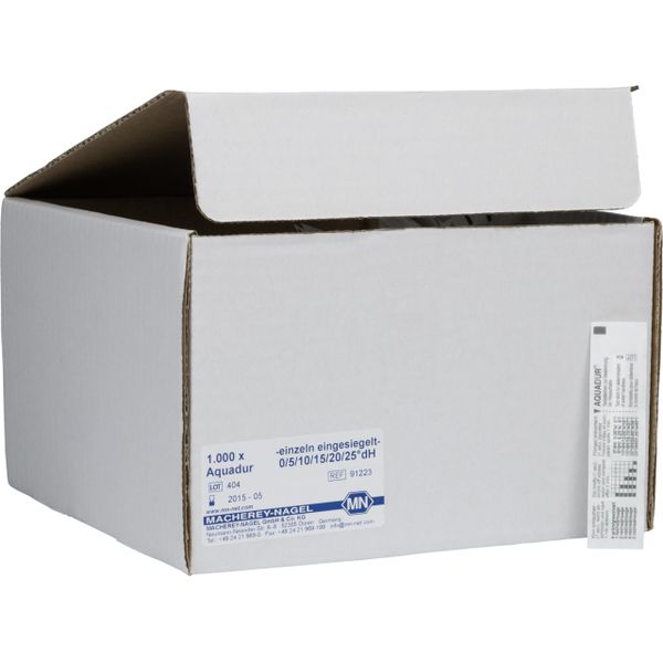Macherey-Nagel Teststick AQUADUR, level°dH 5> 10> 15> 20> 25 (pack of 1000 sticks)