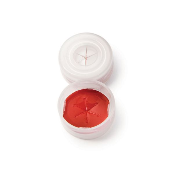 Thermo Fisher Scientific Schnappdeckel SureSTART Level 3, 11 mm, PE klar & Septum Silikon/PTFE weiß/rot, Stern geschlitzt, 1 mm, 5000 St/Pkg