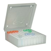 Product Image of ratiolab® Cryo-Boxes, PP, without grid, natural, 133 x 133 x 52 mm, 5 pc/PAK