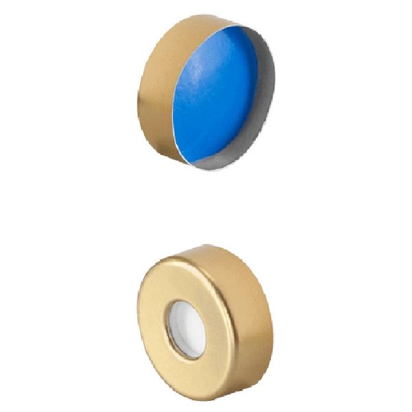 Microsolv Headspace Cap gold, 20 mm, with SIL/PTFE Septa, SPME-Style, Thick, 100 pc/PAK