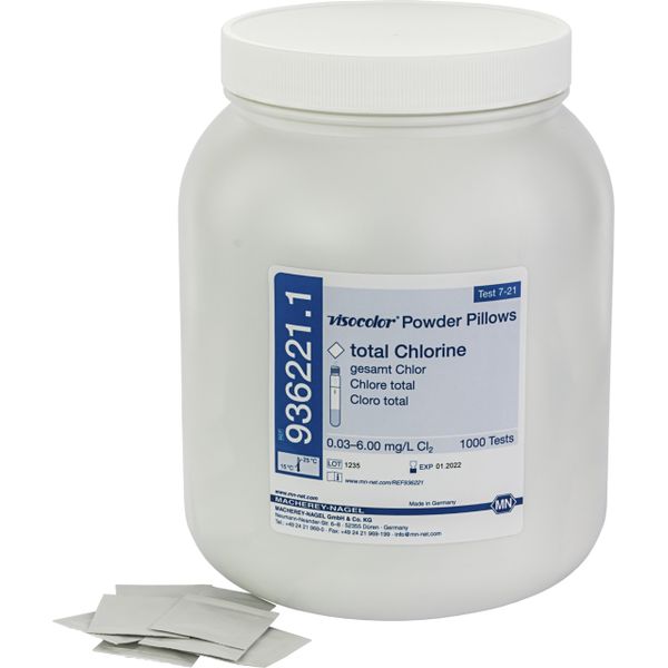 Macherey-Nagel Reagents VISOCOLOR Powder Pillows total Chlorine, 1000 tests