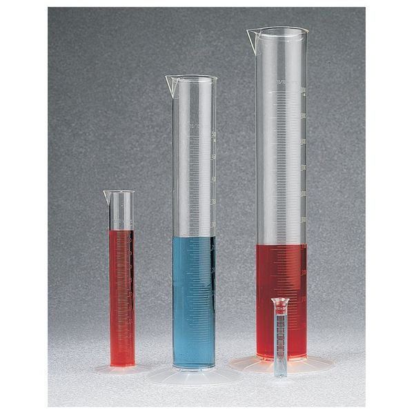 Nalgene Thermo Scientific Graduated cylinder, PMP, 10 ml, round base, 24 pc/PAK