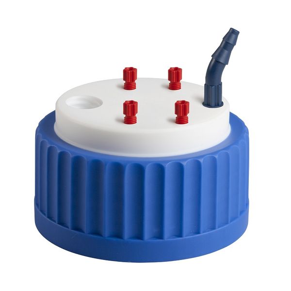SCAT SafetyWasteCap GLS80, 4x 2,3/3,2 mm AD, 1x 5,0 - 11,5mm ID + Anschluss für Abluftfilter