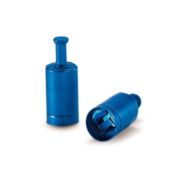 Schuett-Biotec LABOCAP-caps with handle, 17/18 mm, violet (qty=100)