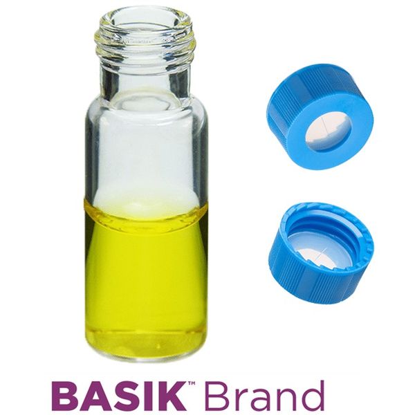 Microsolv EPP Vial, PP clear, 2 ml, Screw Cap blue with AQR Sil/PTFE Septa slit, Project Triage, 100 pc/PAK
