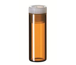 Altmann Analytik 2ml Flachbodenglas, 31,5x11,6mm, Braun, 12mm PE Stopfen, transparent, 1000/PAK