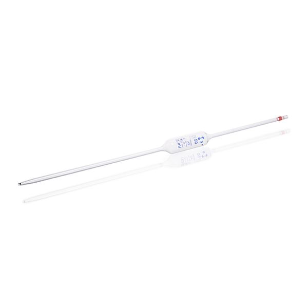 Duran Group AR -Glas Vollpipette, konformitätsbescheinigt, blau bedruckt, Kl. AS, mit Chargenzertifikat, 1 Marke, 50 ml, 6 St/Pkg